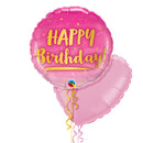 Happy Birthday Cute Pink Balloon Bouquet