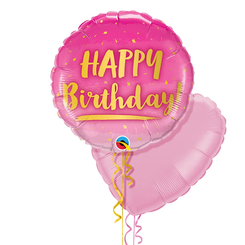 Happy Birthday Cute Pink Balloon Bouquet