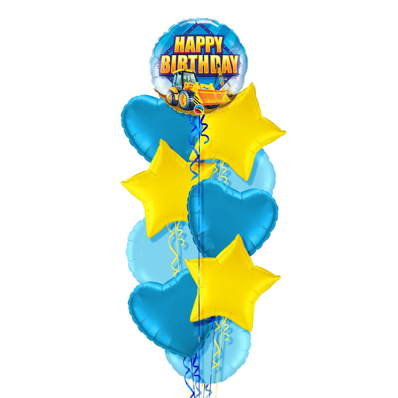 Happy Birthday Digger Balloon Bouquet