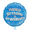 Happy Birthday Grandson Blue Foil Balloon Bouquet