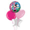 Happy Birthday Minnie Mouse Foil Balloon Bouquet