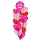 Happy Birthday Niece Pink Foil Balloon Bouquet