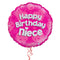 Happy Birthday Niece Pink Foil Balloon Bouquet