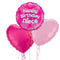 Happy Birthday Niece Pink Foil Balloon Bouquet