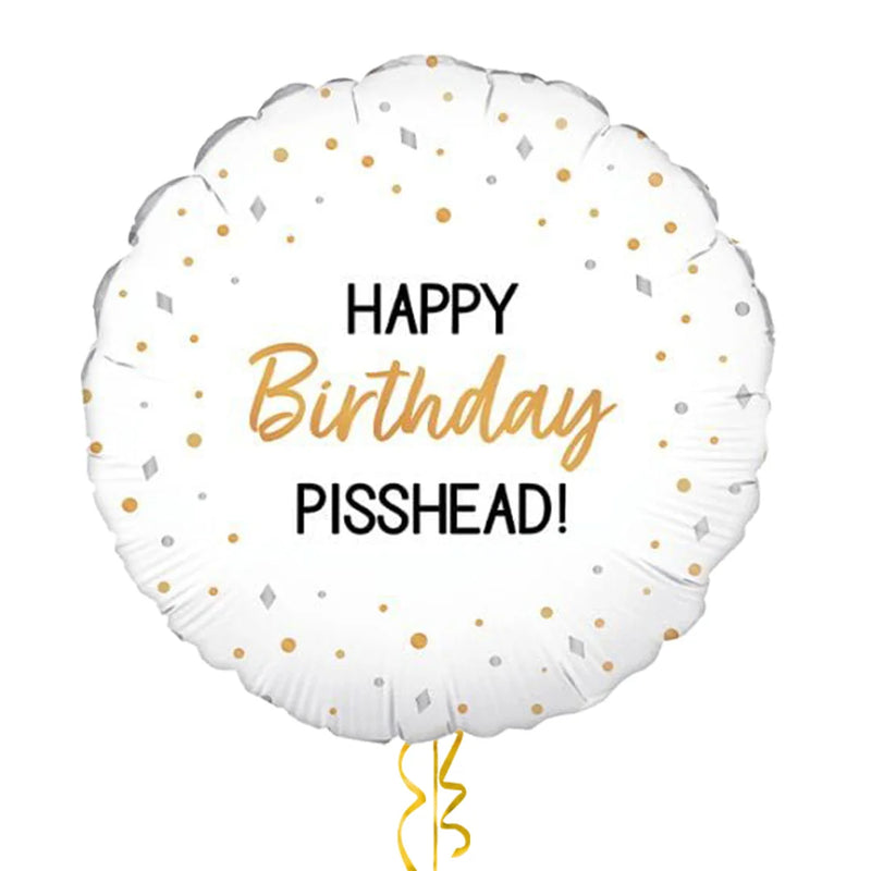 Happy Birthday Pisshead Balloon Bouquet