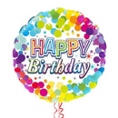 Happy Birthday Splash Colours Balloon Bouquet
