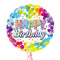 Happy Birthday Splash Colours Balloon Bouquet