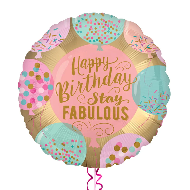 Happy Birthday Stay Fabulous Balloon Bouquet