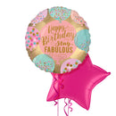 Happy Birthday Stay Fabulous Balloon Bouquet