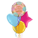Happy Birthday Stay Fabulous Balloon Bouquet