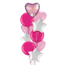 Happy Birthday Stunning Heart Balloon Bouquet