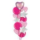 Happy Birthday Stunning Heart Balloon Bouquet