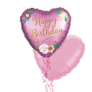 Happy Birthday Stunning Heart Balloon Bouquet