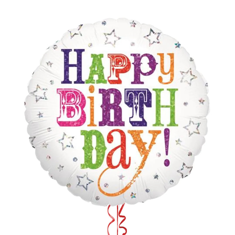 Happy Birthday Super Colours Balloon Bouquet