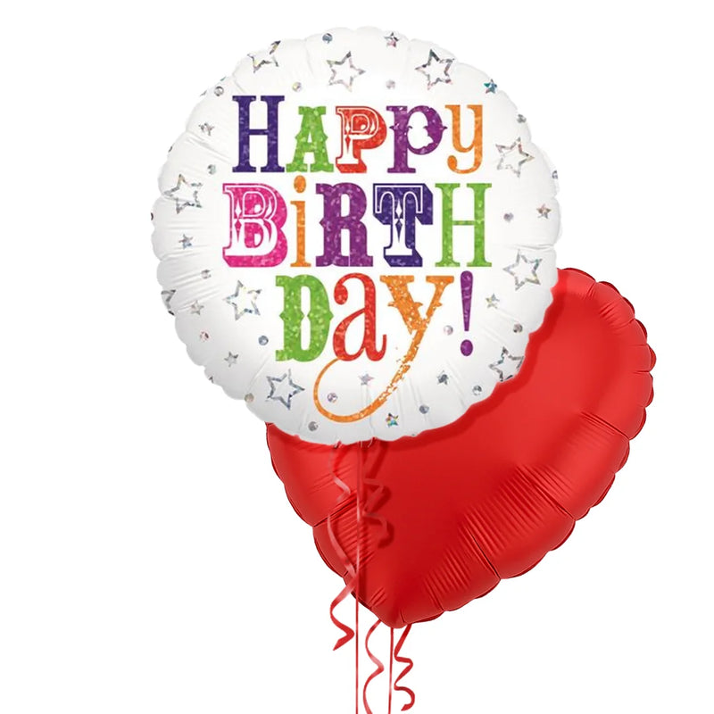 Happy Birthday Super Colours Balloon Bouquet