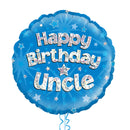 Happy Birthday Uncle Blue Foil Balloon Bouquet
