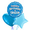 Happy Birthday Uncle Blue Foil Balloon Bouquet