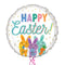 Happy Easter Bunnies Balloon Bouquet