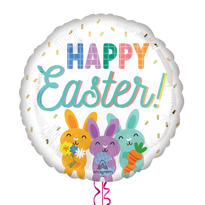 Happy Easter Bunnies Balloon Bouquet