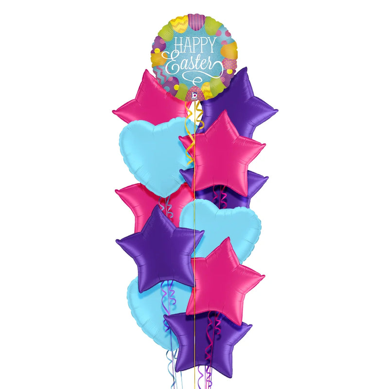Happy Easter Colourful Eggs Balloon Bouquet