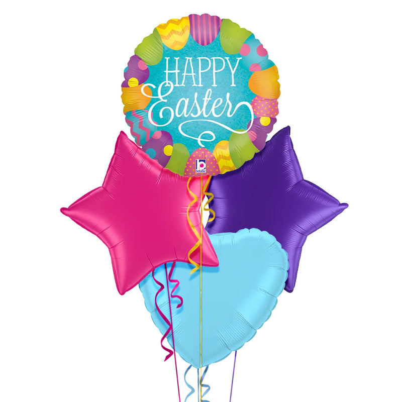Happy Easter Colourful Eggs Balloon Bouquet