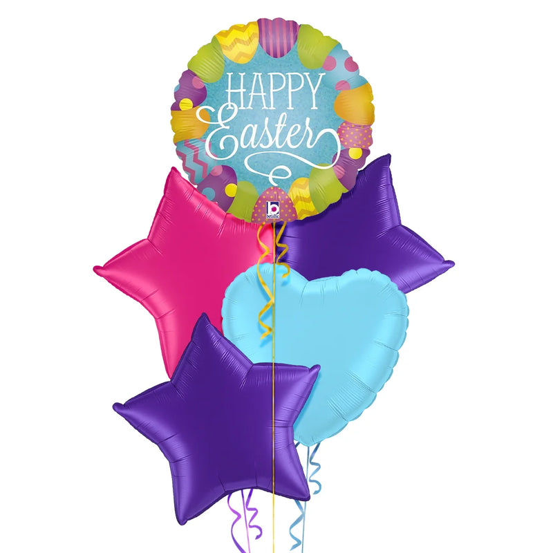 Happy Easter Colourful Eggs Balloon Bouquet