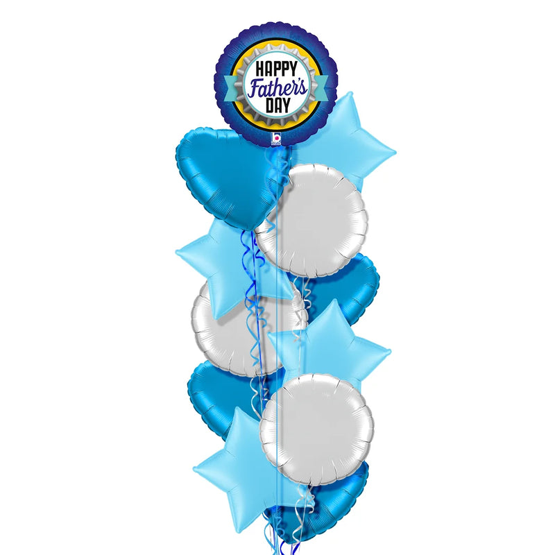 Happy Father's Day Blue Balloon Bouquet