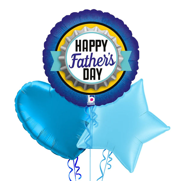 Happy Father's Day Blue Balloon Bouquet