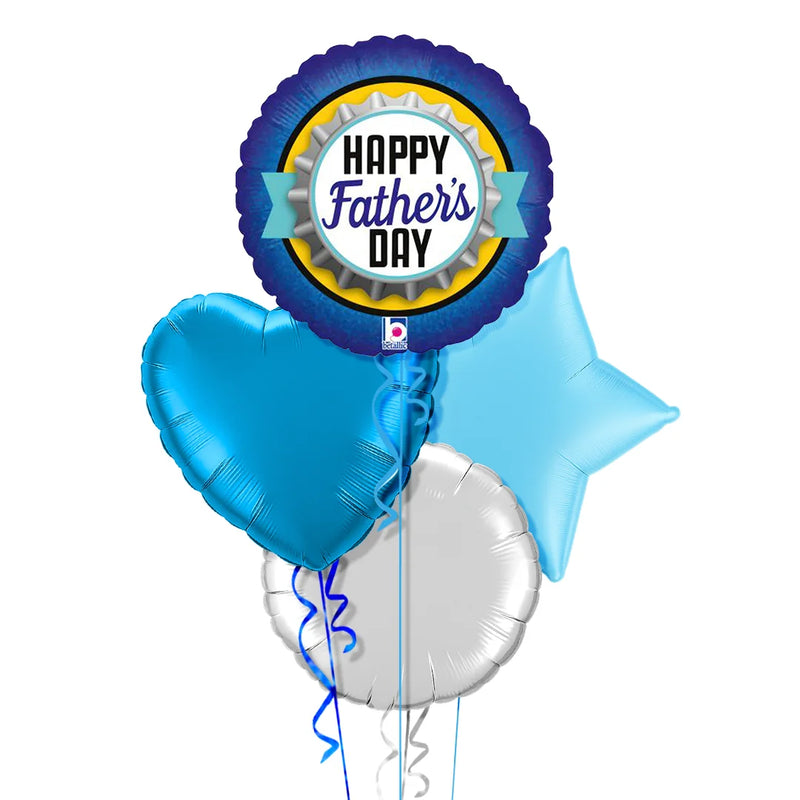 Happy Father's Day Blue Balloon Bouquet