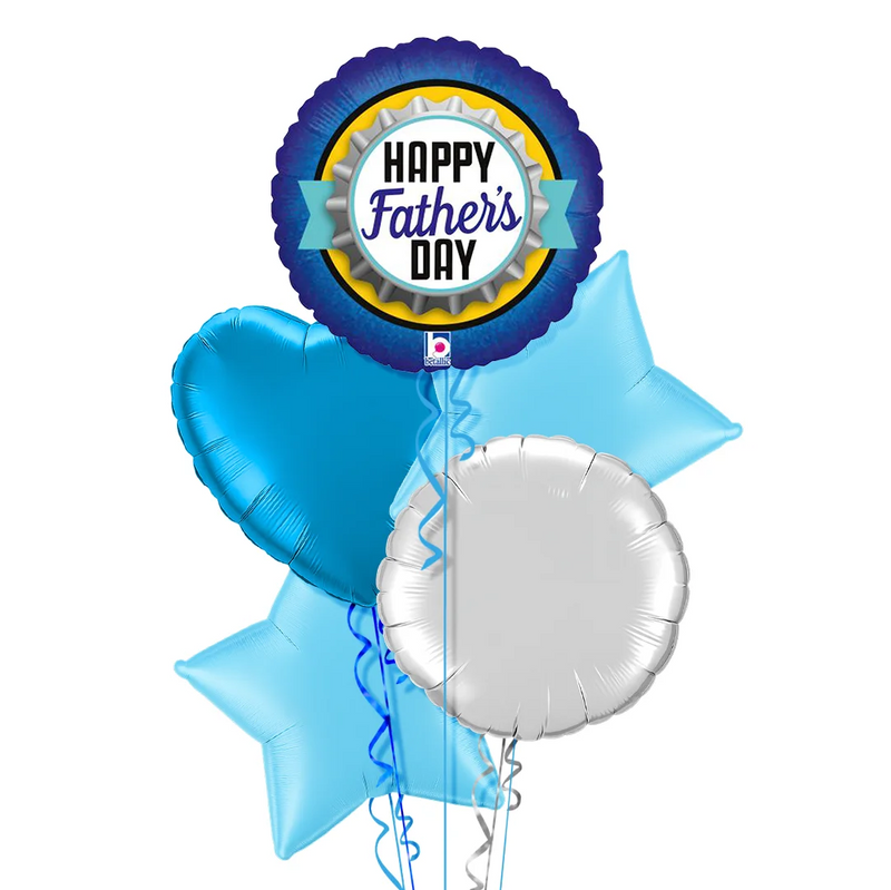 Happy Father's Day Blue Balloon Bouquet