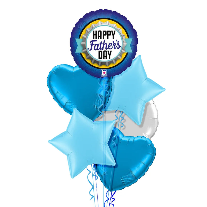 Happy Father's Day Blue Balloon Bouquet
