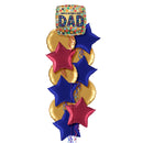 Happy Father's Day Golden Balloon Bouquet
