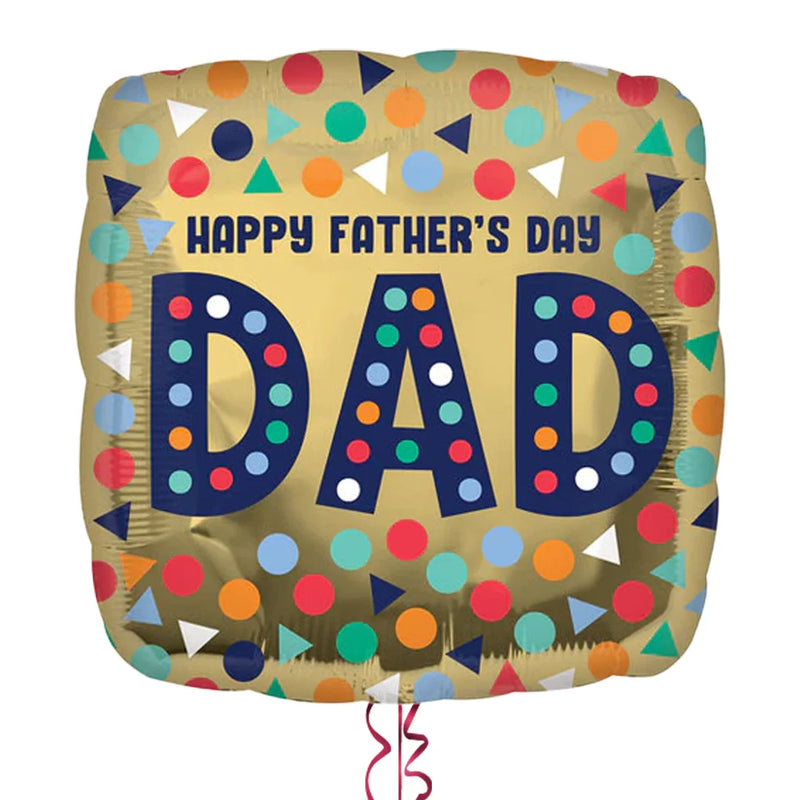 Happy Father's Day Golden Balloon Bouquet