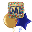 Happy Father's Day Golden Balloon Bouquet