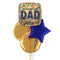 Happy Father's Day Golden Balloon Bouquet