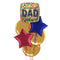 Happy Father's Day Golden Balloon Bouquet