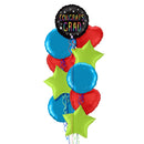 Happy Graduation Colourful Balloon Bouquet