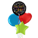 Happy Graduation Colourful Balloon Bouquet