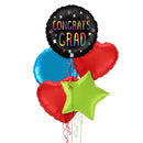 Happy Graduation Colourful Balloon Bouquet