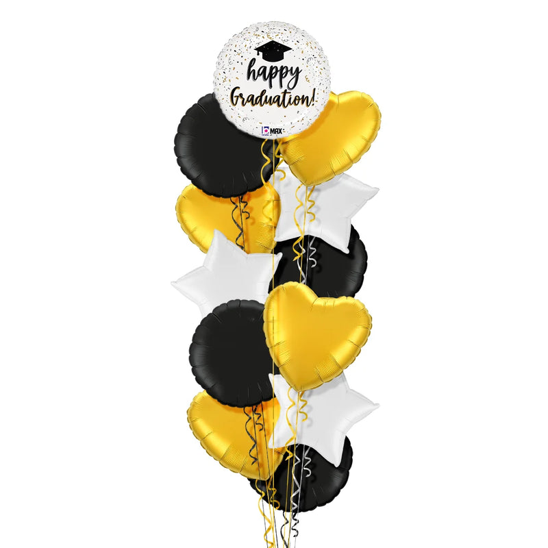 Happy Graduation Confetti Balloon Bouquet