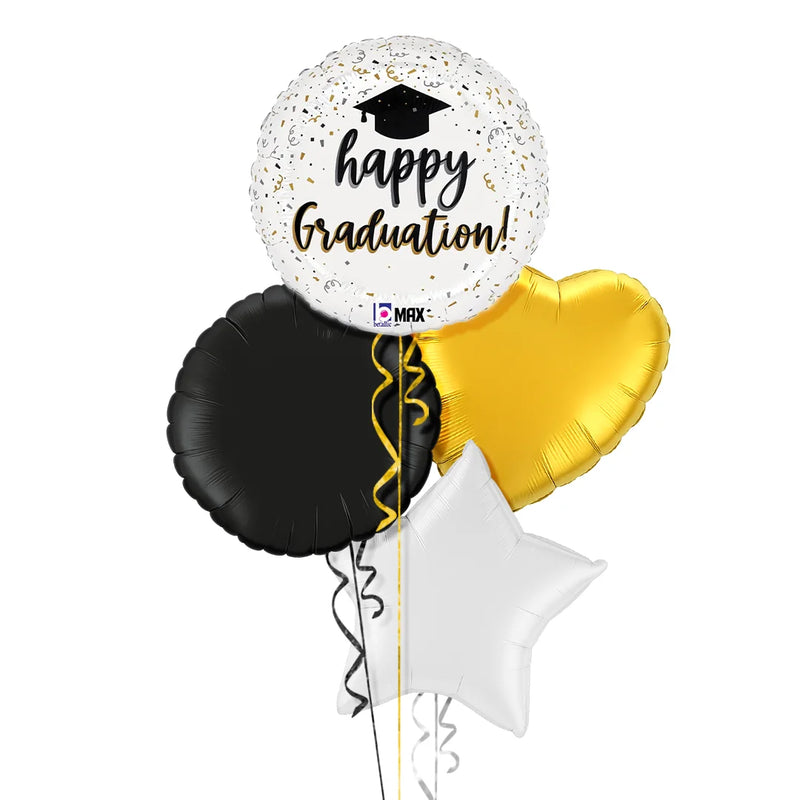 Happy Graduation Confetti Balloon Bouquet