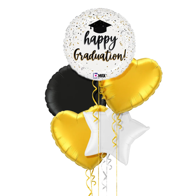 Happy Graduation Confetti Balloon Bouquet