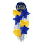 Happy Graduation Royal Blue and Gold Classy Balloon Bouquet