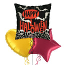 Happy Halloween Black and Red Balloon Bouquet