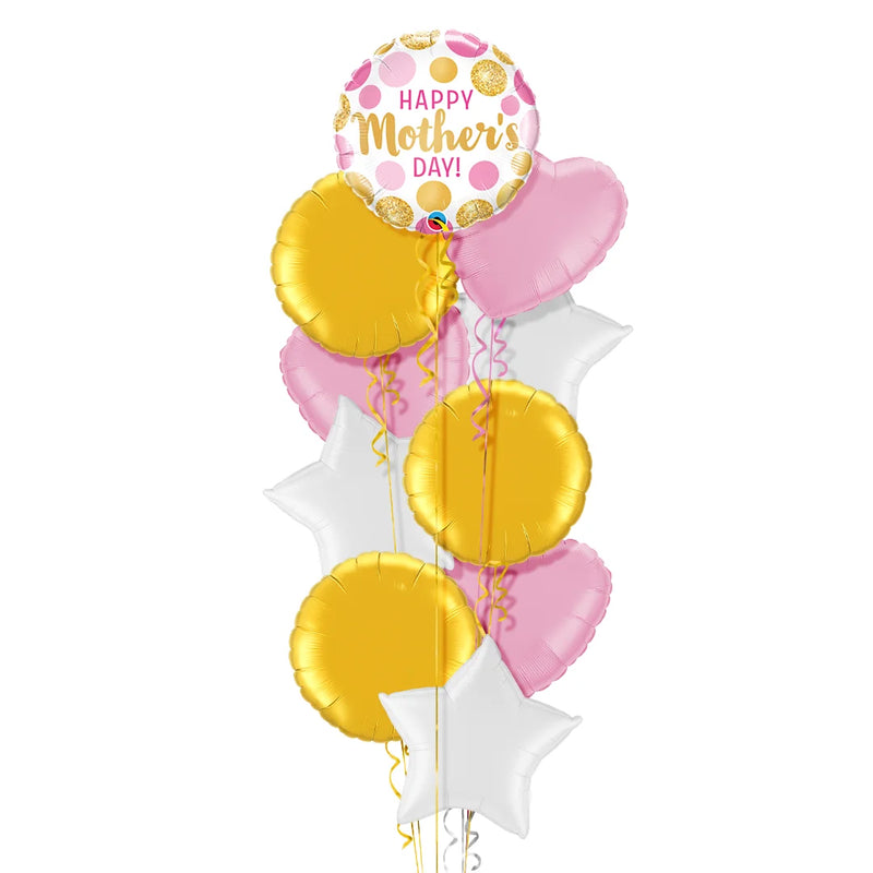 Happy Mother’s Day Pink and Gold Balloon Bouquet