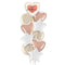 Happy Mothers Day Rose Gold Heart Balloon Bouquet