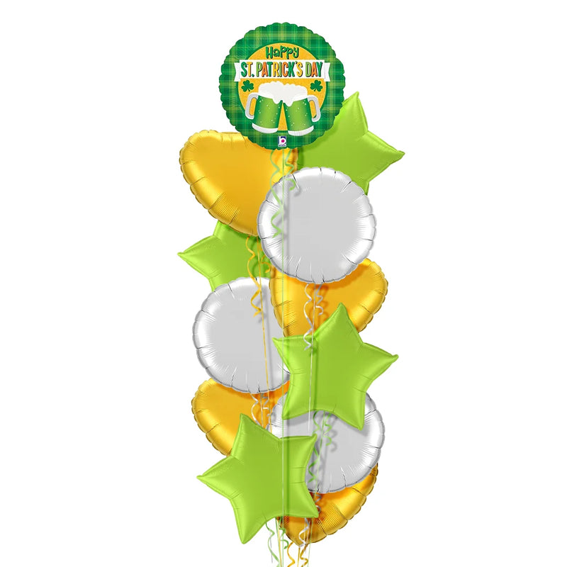 Happy St. Patrick's Day Beer Themed Balloon Bouquet