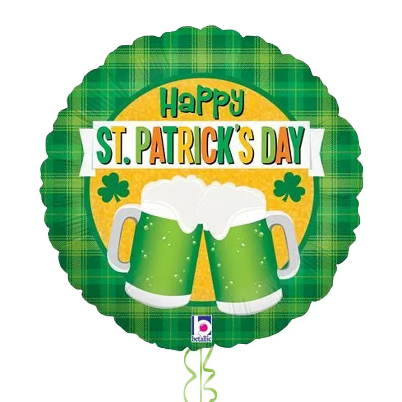 Happy St. Patrick's Day Beer Themed Balloon Bouquet