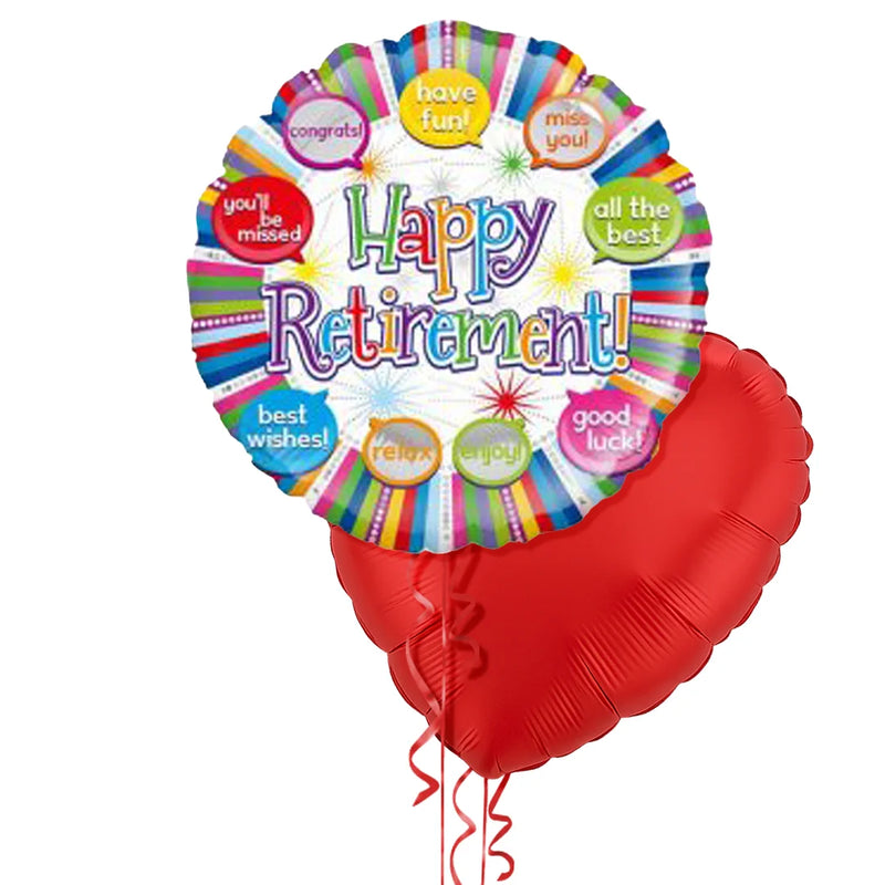 Happy Retirement and Special Messages Balloon Bouquet
