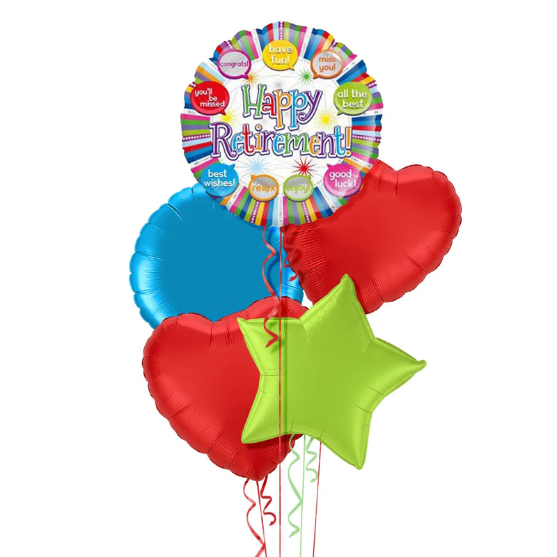 Happy Retirement and Special Messages Balloon Bouquet